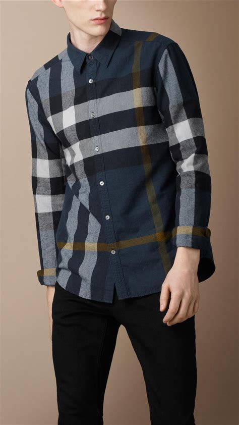 mens burberry brit|burberry brit men's flannel melange.